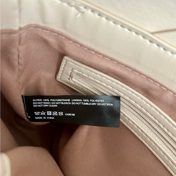 Rachel Zoe Cream Quilted Shoulder Bag - Picture 8 of 9